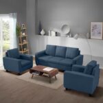 Sleepyhead Bae - 3+1+1 Seater Sofa Set (Fabric, Ocean Blue, 5 to 6 Person Sofa)