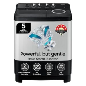 Samsung 8 kg, 5 star, Semi-Automatic Top Load Washing Machine